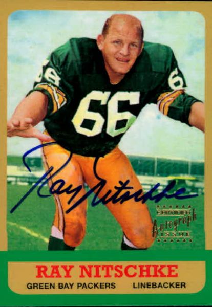 1997 Ray Nitschke Green Bay Packers Signed Topps Stars Rookie Card Re-Issue (Certified Autograph) - JSA