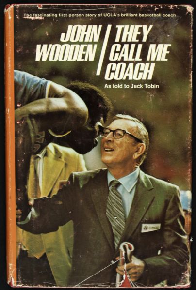 John Wooden Signed "They Call Me Coach" Book - JSA