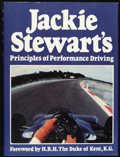 1986 Jackie Stewart Signed Principles of Performance Driving Book - JSA 