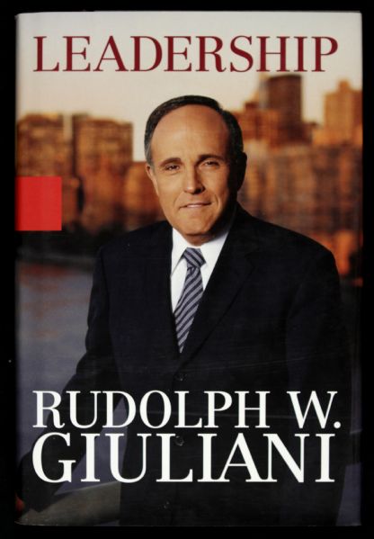 2002 Rudolph Giuliani Signed Leadership Book - JSA 