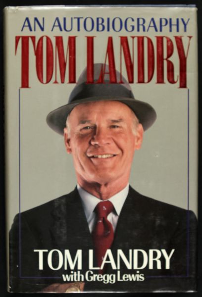 1990 Tom Landry Dallas Cowboys Signed An Autobiography Tom Landry Book - JSA 