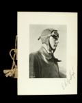 1927 Charles Lindbergh Signed Banquet Menu  From August of 1927 - JSA 