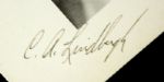 1927 Charles Lindbergh Signed Banquet Menu  From August of 1927 - JSA 