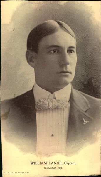 1898 Bill Lange Chicago Cubs "The Sporting News Collection Archives" Original 5" x 8.5" Photo (Sporting News Collection Hologram/MEARS Photo LOA)