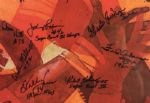1970s Kansas City Chiefs Team Signed Super Bowl IV Poster w/ Sigs. Incl. Hank Stram & Inscriptions - JSA 