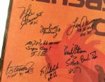 1970s Kansas City Chiefs Team Signed Super Bowl IV Poster w/ Sigs. Incl. Hank Stram & Inscriptions - JSA 