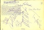 1967  Green Bay Packers Signed 6" x 9" Postcard w/ 10 Sigs. Incl. Ray Nitschke Max McGee Lionel Alridge