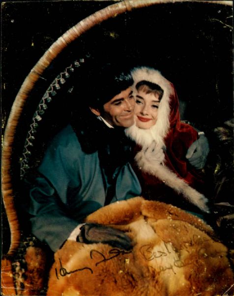 Henry Fonda & Audrey Hepburn Signed 5 1/4" x 7 1/4" Photo - JSA 