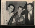 1962-73 Gordie Howe Detroit Red Wings Houston Aeros "The Sporting News Collection Archives" Original Photos (Sporting News Collection Hologram/MEARS Photo LOA) - Lot of 11