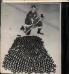 1962-73 Gordie Howe Detroit Red Wings Houston Aeros The Sporting News Collection Archives Original Photos (Sporting News Collection Hologram/MEARS Photo LOA) - Lot of 11