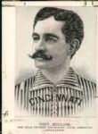 1880s Tony Mullane Cincinnati Red Stockings "The Sporting News Collection Archives" Modern Prints (Sporting News Collection Hologram/MEARS Photo LOA) - Lot of 4
