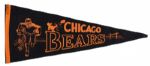 1950s circa Chicago Bears Full Size Pennant