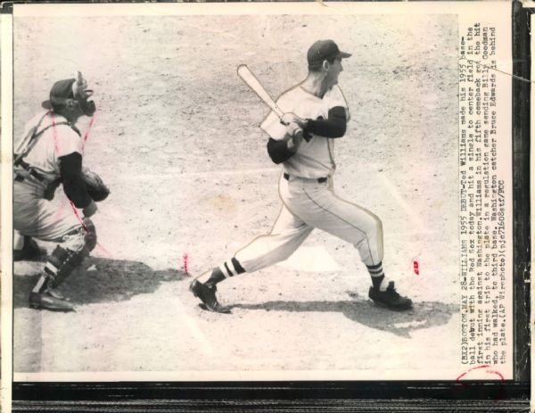 1953-72 Ted Williams Boston Red Sox Washington Senators "The Chicago Sun-Times Collection Archives" Original Photos (Chicago Sun-Times Hologram/MEARS Photo LOA) - Lot of 12
