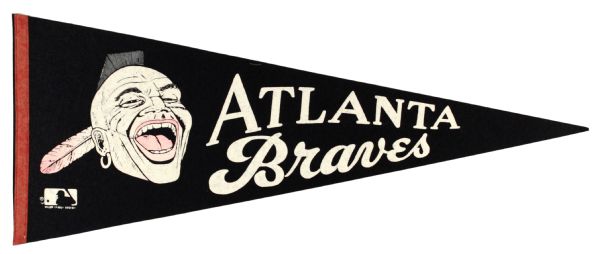 1960s circa Atlanta Braves Full Size Pennant 
