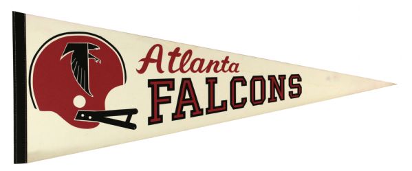 1960s circa Atlanta Falcons Full Size Pennant