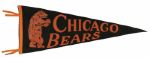 1950s circa Chicago Bears Full Size Pennant