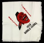 1958 Milwaukee Braves vs. New York Yankees 28" x 14" Handkerchief
