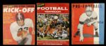 1954-57 Football Periodicals - Lot of 3 