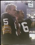 1960s Green Bay Packers Signed Photo - Lot of 3 w/ Hornung & Skoronski Gregg Hornung & Ron Kramer (MEARS Auction LOA) 