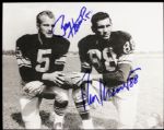 1960s Green Bay Packers Signed Photo - Lot of 3 w/ Hornung & Skoronski Gregg Hornung & Ron Kramer (MEARS Auction LOA) 