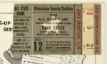 1955 All Star Game Program County Stadium w/Ticket Stub - Stan Musial Game Winning Home Run