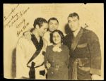 Jack Dempsey & Max Baer Signed 7" x 9" Photo - Full PSA/DNA Letter & Sticker 
