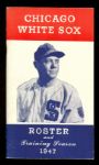 1947 Chicago White Sox Media / Press Guide