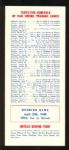 1948 Chicago White Sox High Grade Spring Training Roster Guide