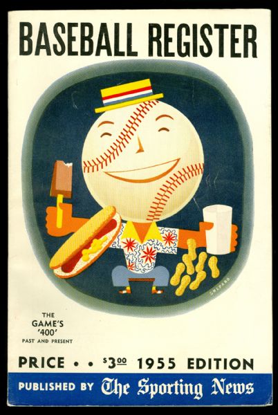 1955-1957 The Sporting News Baseball Register Trio