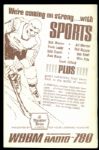 1964 And 1967 Chicago Blackhawks Programs (2) Hull & Mikita