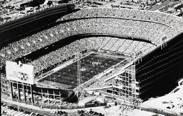 1968 Mile High Stadium Denver Broncos "The Sporting News" Original 2.25" x 3.75" Black And White Negative (The Sporting News Collection/MEARS Auction LOA) 