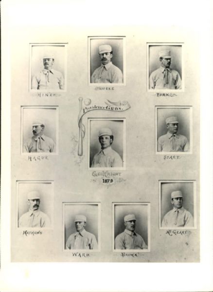 1879 Providence Grays w/ Jim ORourke "The Sporting News Collection Archives" Modern 5" x 7" Photo (Sporting News Collection Hologram/MEARS Photo LOA)
