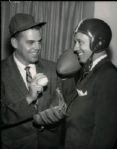 1957 Bob Feller Otto Graham Cleveland "The Sporting News Collection Archives" Original Photo (Sporting News Collection Hologram/MEARS Photo LOA)