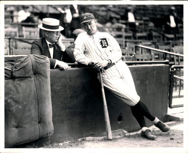 1921-22 Frank Navin Ty Cobb Detroit Tigers "The Sporting News Collection Archives" Original Photo (Sporting News Collection Hologram/MEARS Photo LOA)