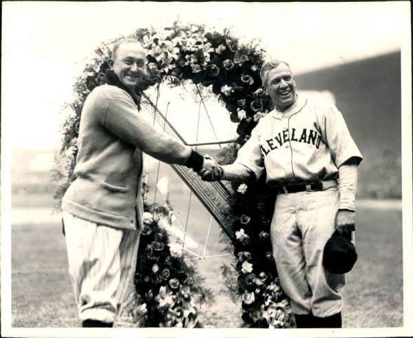 1920s circa Tris Speaker Cleveland Indians Ty Cobb Detroit Tigers "The Sporting News Collection Archives" Original Photo (Sporting News Collection Hologram/MEARS Photo LOA)