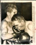 1960 Gene Fullmer Joey Giardello Title Fight "The Sporting News Collection Archives" Original Photo (Sporting News Collection Hologram/MEARS Photo LOA)