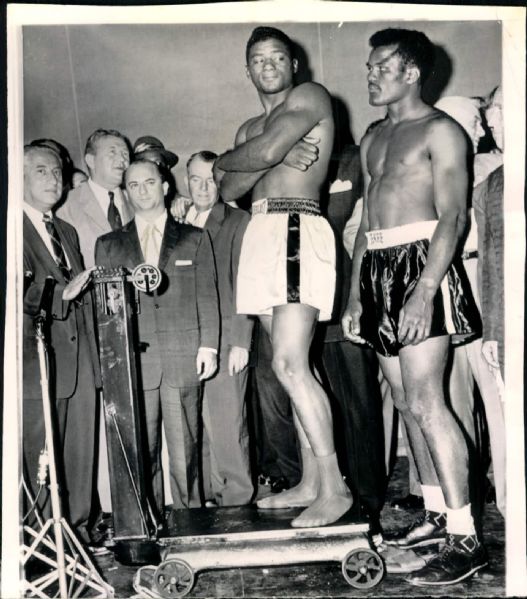1957 Floyd Patterson "The Sporting News Collection Archives" Original Photos (Sporting News Collection Hologram/MEARS Photo LOA) - Lot of 2