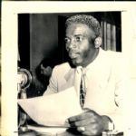 1948-58 Jackie Robinson Brooklyn Dodgers The Denver Post Archives Original Photo (Denver Post Archives Hologram/MEARS Photo LOA) - Lot of 3