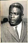 1948-58 Jackie Robinson Brooklyn Dodgers The Denver Post Archives Original Photo (Denver Post Archives Hologram/MEARS Photo LOA) - Lot of 3