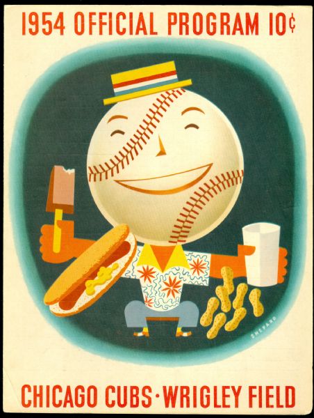1954 Chicago Cubs Program vs. Milwaukee Braves