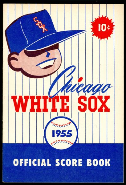 1955 Chicago White Sox High Grade Program vs. Boston Red Sox Ted Williams