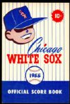1955 Chicago White Sox High Grade Program vs. Boston Red Sox Ted Williams