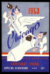 1953 Chicago White Sox High Grade Program vs. St. Louis Browns
