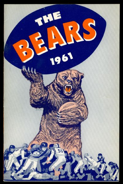 1961 Chicago Bears Media / Press Guide