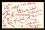 1971 St. Louis Cardinals Multi-Signed Team Sheet (16 Signatures) Including Jim Hart