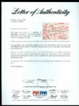 1971 St. Louis Cardinals Multi-Signed Team Sheet (16 Signatures) Including Jim Hart