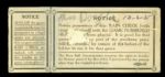 1935 World Series Tigers vs. Cubs Game 1 Ticket Stub
