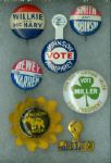 Presidential Campaign Pins Collection (7)