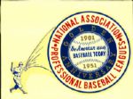 1951 National Association Golden Anniversary Dandecal "The Sporting News Collection Archives" Original Item (Sporting News Collection Hologram/MEARS LOA)