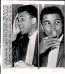 1963 Muhammad Ali Buttons His Lip "Chicago Sun-Times Archives" Original 6" x 8" Photo (Chicago Sun-Times Hologram/MEARS Photo LOA)